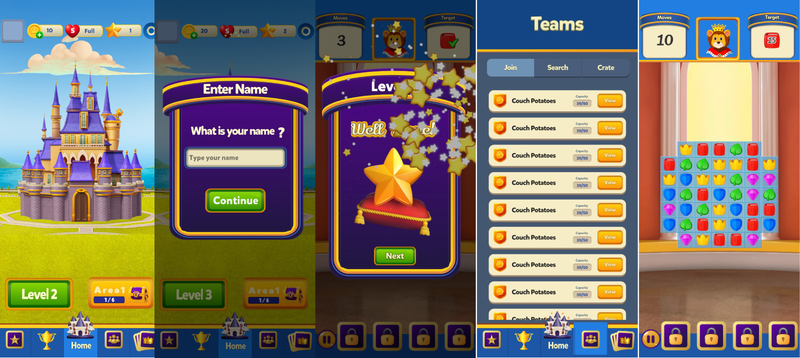 King Crush An 2D Block Matching Game